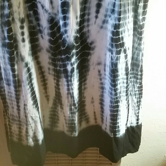 ♋Mlle Gabrielle Tie Dye Boho Vintage Midi Dress - Picture 4 of 4